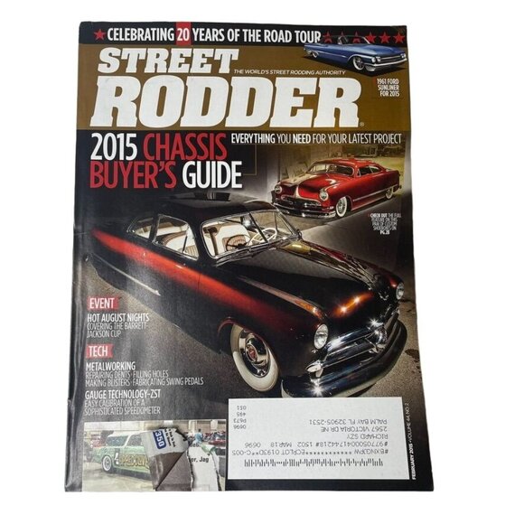 Street Rodder Magazine February 2015 u Vol 44  No 2 Car Restoration Tips Tricks - Picture 1 of 8